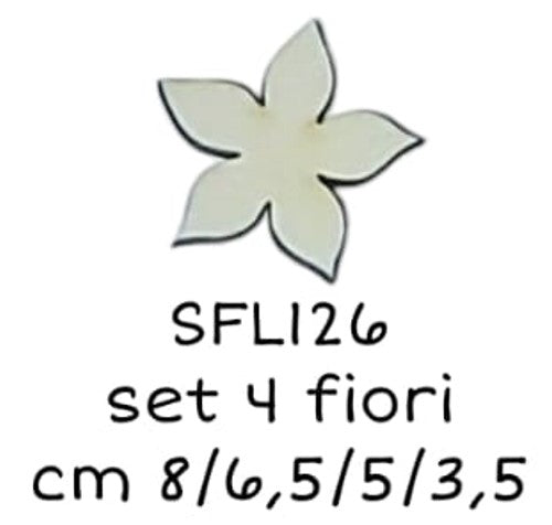 SFL126 Formallegra Fiore 5 petali a punta - Sagomiamo
