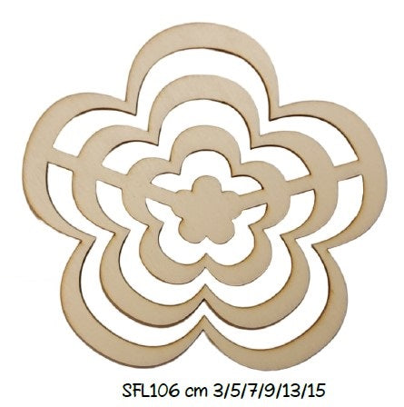 SFL106 Formallegra Fiore 5 petali - Sagomiamo