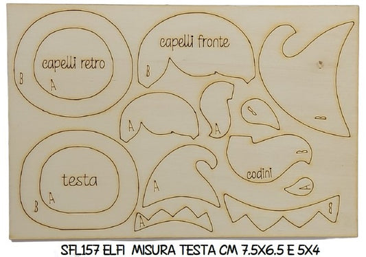 SFL157 Formallegra Testa Elfi - Sagomiamo