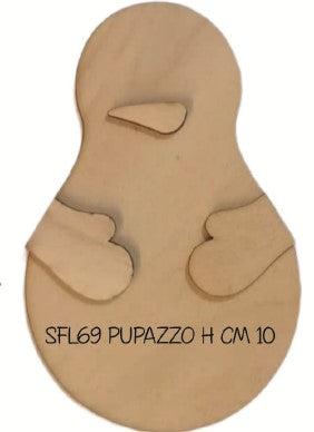 SFL69 Pupazzo di Neve - Sagomiamo