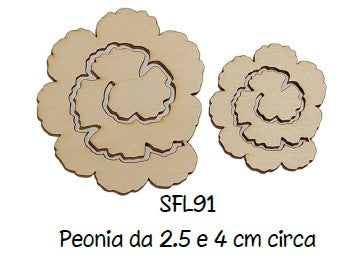 SFL91 Formallegra Fiore Peonia - Sagomiamo