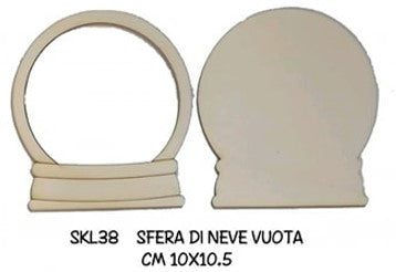 SKL38 Sfera di neve vuota - Sagomiamo