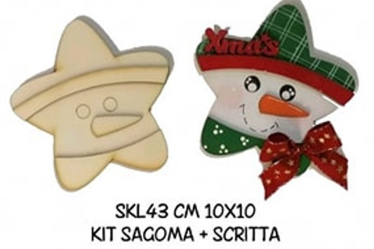 SKL43 "Kit Stella Pupazzo di Neve" Sagomiamo